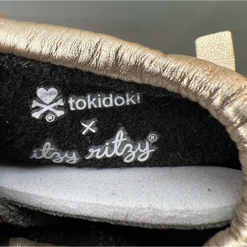 ☠️💛New Itzy Ritzy+Tokidoki Moc Happens Hearts & Cross Bones Baby Moccasins/Shoes - Picture 15 of 17